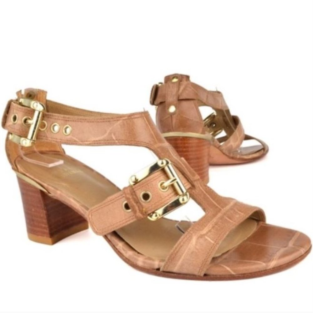 Stuart Weitzman Rimactivity Sandals Cashew Croco